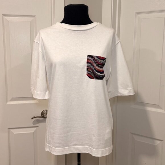 Missoni Crew Neck Short Sleeve Tshirt, Sz S, NWT - Picture 1 of 5